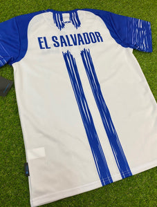 El Salvador Short Sleeve Jersey - "Crayon White/Blue" (Stock)