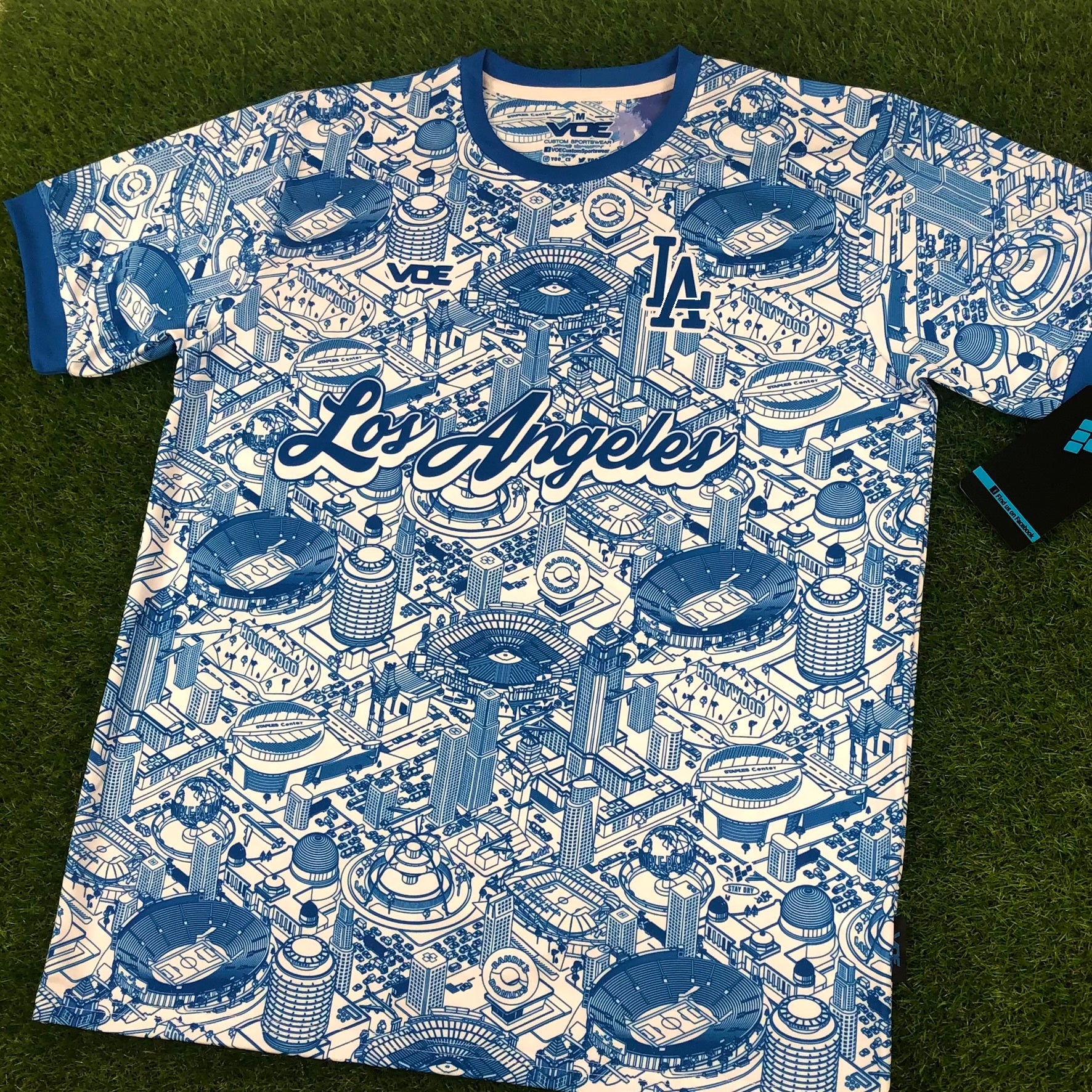 Custom Name Los Angeles Dodgers All Over Print Baseball Jersey S