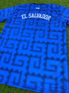 El Salvador Short Sleeve Jersey - "Blur" (Stock)